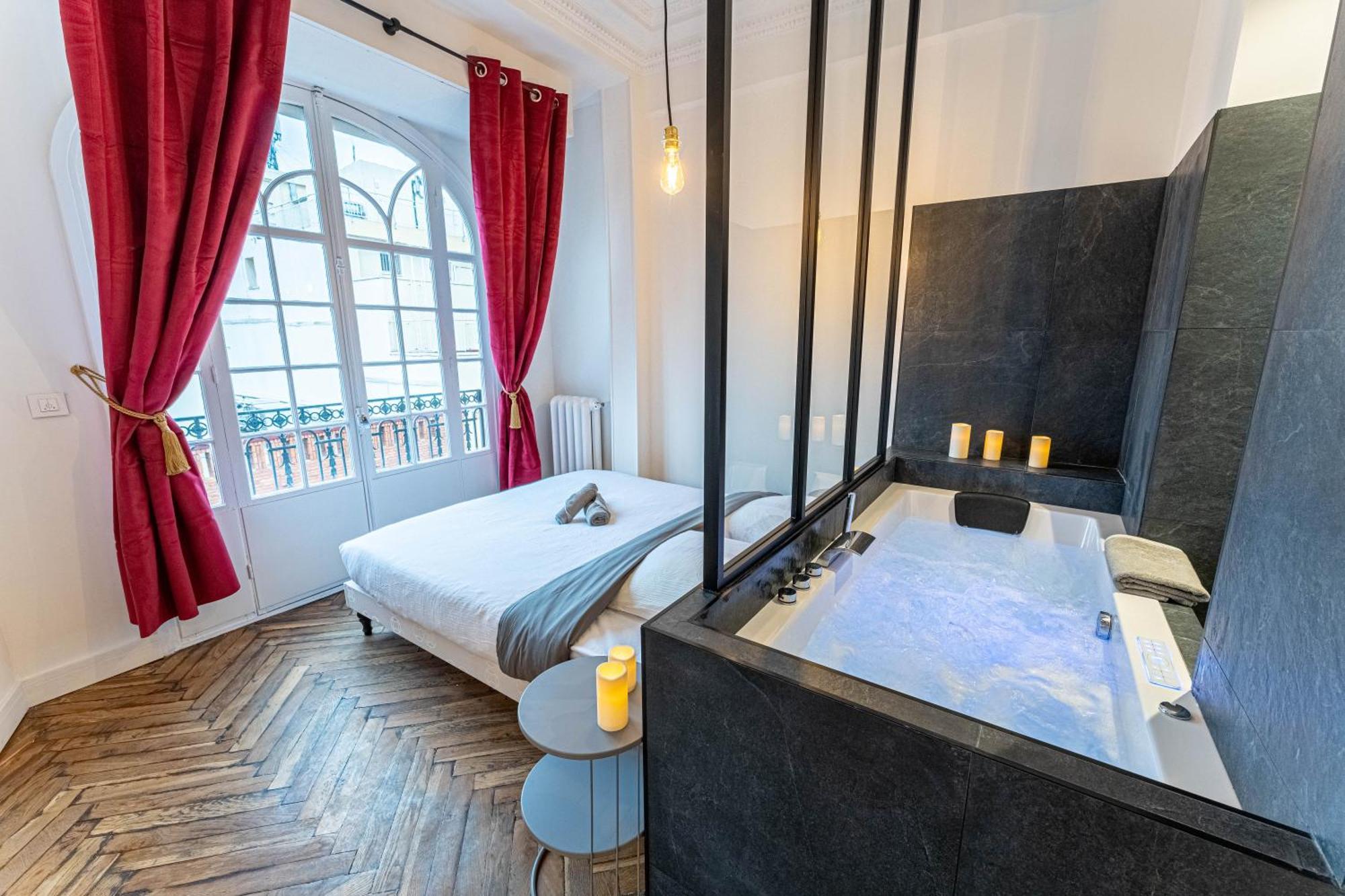 Jacuzzi-Nice Quartier Des Musiciens-Loft Exterior foto
